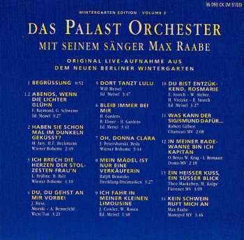 CD Palast Orchester Mit Seinem Sänger Max Raabe: Live (Original Live-Aufnahme Aus Dem Neuen Berliner Wintergarten)