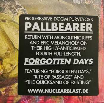 2LP Pallbearer: Forgotten Days
