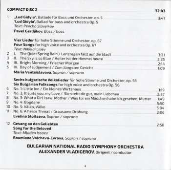 2CD Pancho Vladigerov: Orchestral Songs