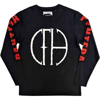 Merch Pantera: Long Sleeve T-shirt Frayed Logo Pantera