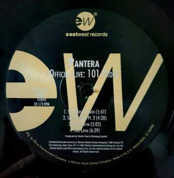 2LP Pantera: Official Live: 101 Proof