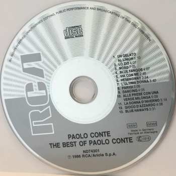 CD Paolo Conte: The Best Of Paolo Conte