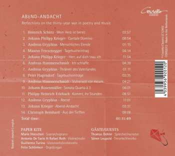 CD Paper Kite: Abend - Andacht - Reflexionen Über Den 30-jährigen Krieg In Dichtung Und Musik