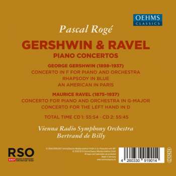 2CD Bertrand De Billy: Gershwin & Ravel: Piano Concertos