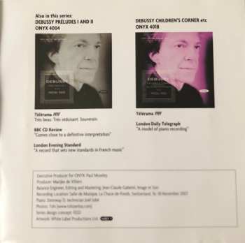 CD Claude Debussy: Piano Music Vol. III