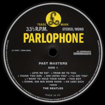 2LP The Beatles: Past Masters