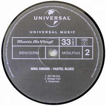 LP Nina Simone: Pastel Blues