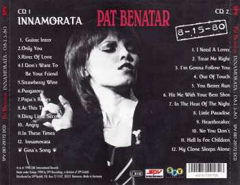 2CD Pat Benatar: Innamorata / 8-15-80