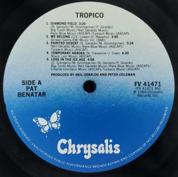LP Pat Benatar: Tropico
