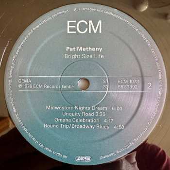 LP Pat Metheny: Bright Size Life