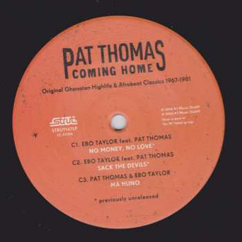 3LP/2CD Pat Thomas: Coming Home (Original Ghanaian Highlife & Afrobeat Classics 1967-1981)
