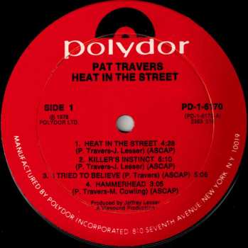 LP Pat Travers Band: Heat In The Street