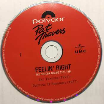 4CD Pat Travers: Feelin' Right - The Polydor Albums 1975-1984 