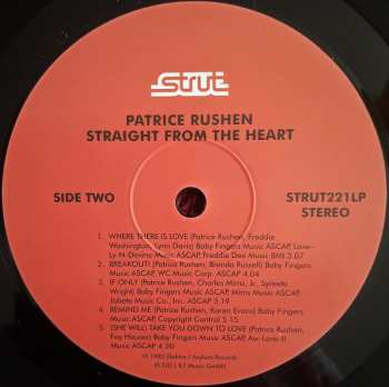 2LP Patrice Rushen: Straight From The Heart