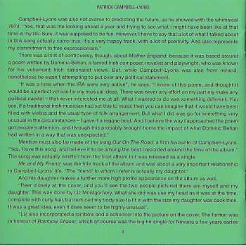 CD Patrick Campbell-Lyons: Me And My Friend