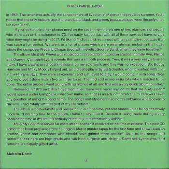 CD Patrick Campbell-Lyons: Me And My Friend