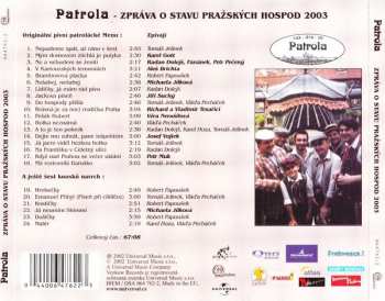 CD Patrola Šlapeto: Zpráva O Stavu Pražských Hospod 2003