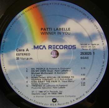 LP Patti LaBelle: Winner In You