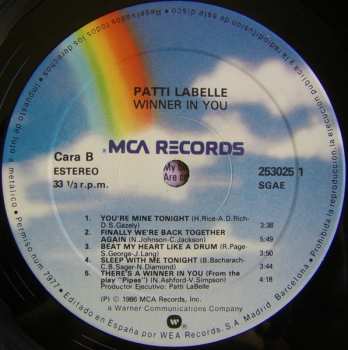 LP Patti LaBelle: Winner In You