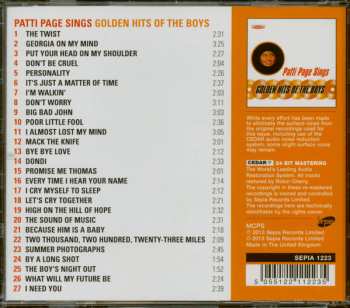 CD Patti Page: Patti Sings Golden Hits Of The Boys