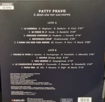 LP Patty Pravo: E Dimmi Che Non Vuoi Morire