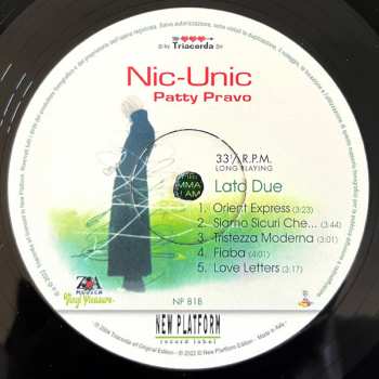 LP Patty Pravo: Nic-Unic LTD | NUM | CLR
