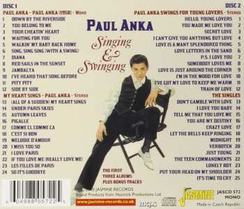 2CD Paul Anka: Singing & Swinging