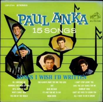 LP Paul Anka: 15 Songs I Wish I'd Written