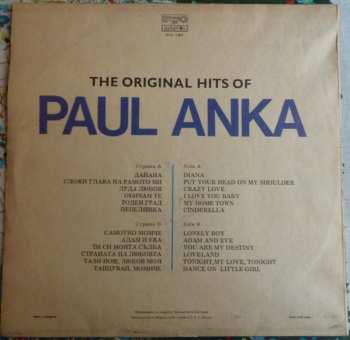 LP Paul Anka: The Original Hits Of Paul Anka