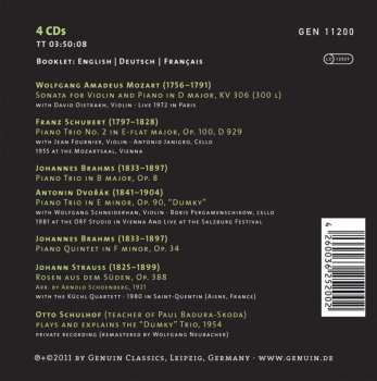 4CD/Doos David Oistrach: Paul Badura-Skoda And Friends. Chamber Music