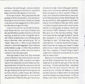 CD Paul Bley: Early Trios