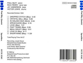 CD Paul Bley Quartet: Speachless