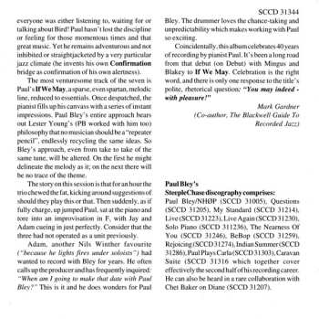 CD Paul Bley Trio: If We May