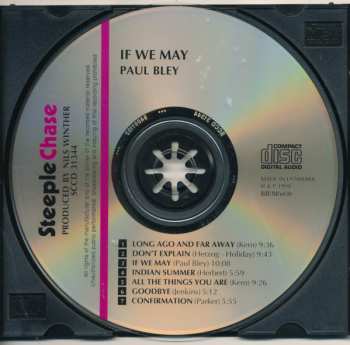 CD Paul Bley Trio: If We May