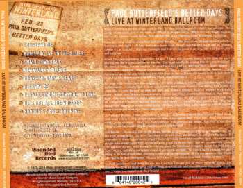 CD Paul Butterfield's Better Days: Live At Winterland Ballroom