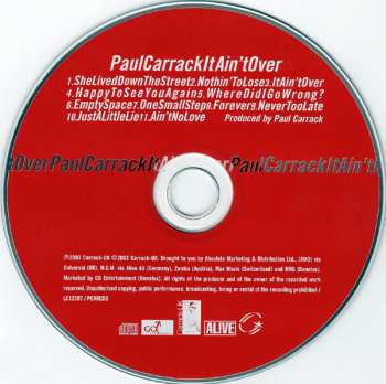 CD Paul Carrack: It Ain't Over