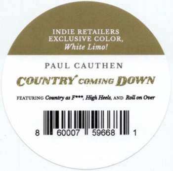 LP Paul Cauthen: Country Coming Down CLR