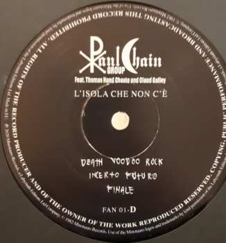 2LP Paul Chain: L'Isola Che Non C'è, Rimini, 10 Aprile 1982 LTD | NUM