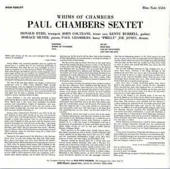 CD Paul Chambers Sextet: Whims Of Chambers