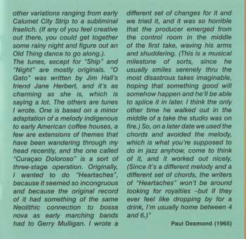 4CD/Doos Paul Desmond Jim Hall Quartet: Complete Recordings