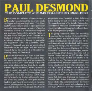 4CD/Doos Paul Desmond: The Complete Albums Collection 1953-1963