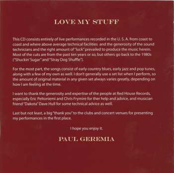 CD Paul Geremia: Love My Stuff