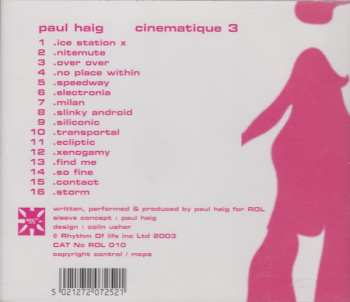 CD Paul Haig: Cinematique 3