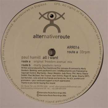 LP Paul Hamill: All I Want