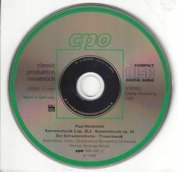 4CD/Doos Paul Hindemith: Complete Orchestral Works 3