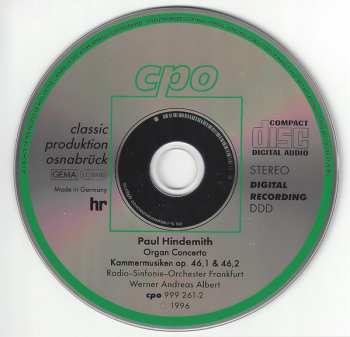 4CD/Doos Paul Hindemith: Complete Orchestral Works 3