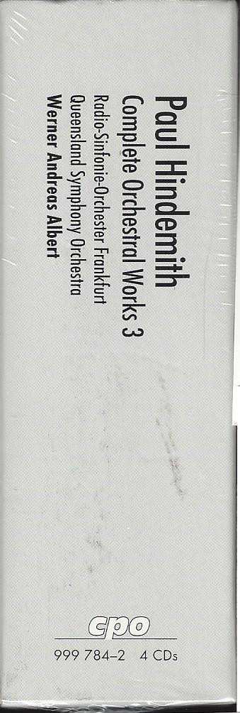 4CD/Doos Paul Hindemith: Complete Orchestral Works 3