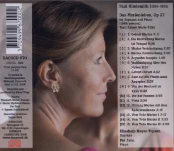 CD Paul Hindemith:  Das Marien-Leben
