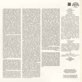 LP Paul Hindemith: Jedné Noci Op. 15 / Taneční Skladby Op. 19 / Suita Op. 26