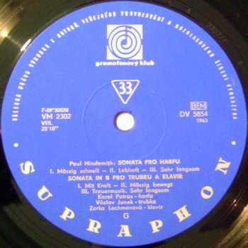 LP Paul Hindemith: Komorní Skladby